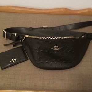 Coach belt bag and card case